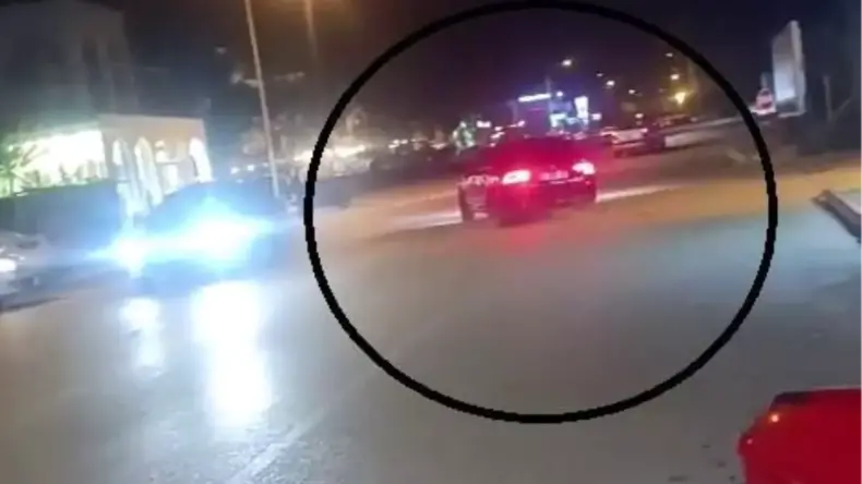 Drift Yapan Sürücü Dereye Uçtu